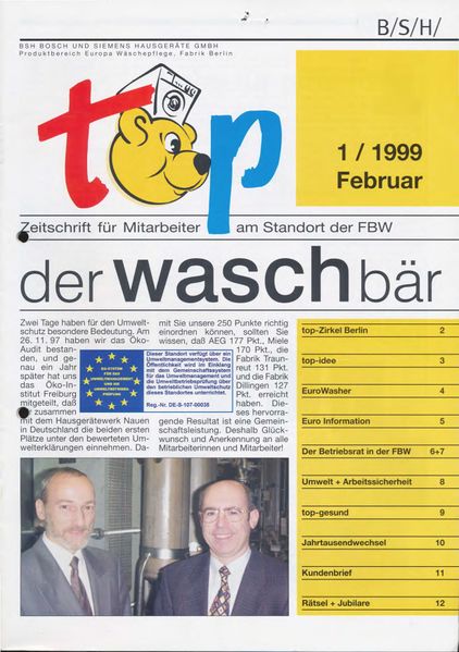 Datei:Mitarbeiterzeitschriften der waschbaer 1 1999.jpg