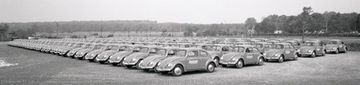 140 VW Beetles. The Constructa Werke GmbH fleet. (Source: BSH Corporate Archives)